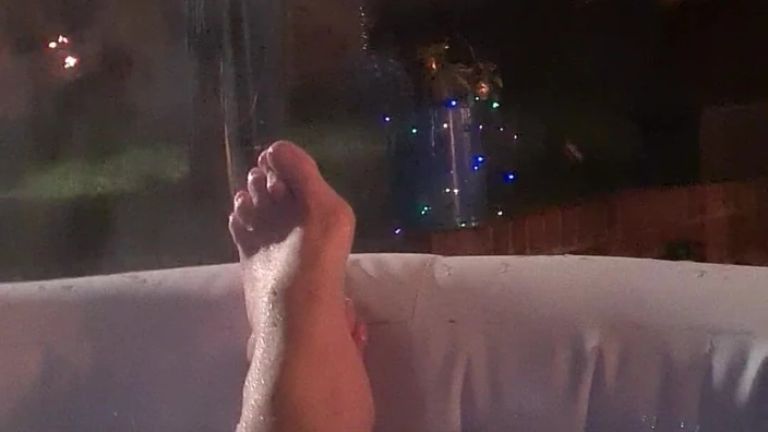 Late Night and Naked Hot Tub