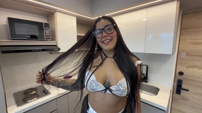 Big-assed Employee Milks Me with Her Huge Butt.
