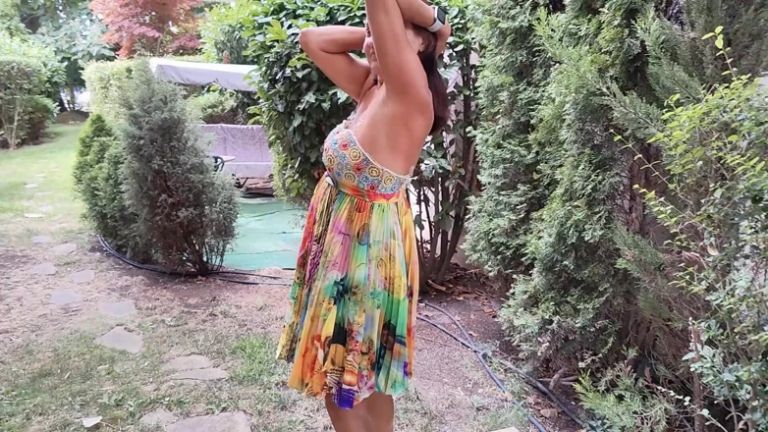 Wonderful Mature Wife Relaxation Video for Her Young Husband on a Business Trip!