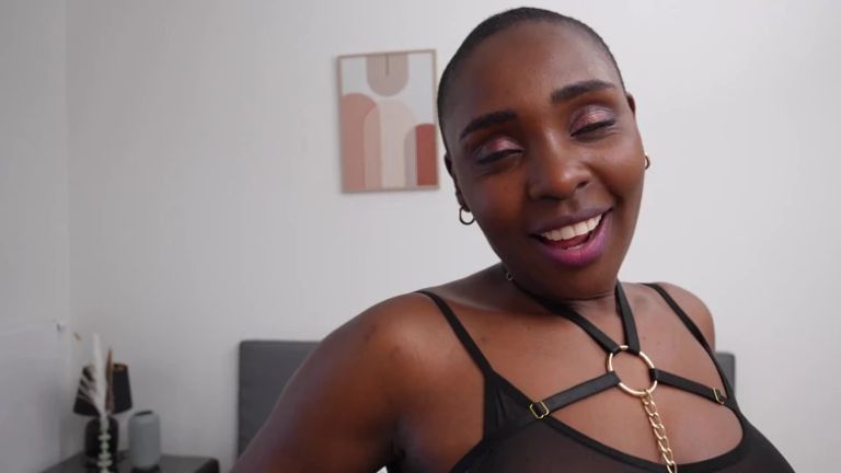 Monster BBC Facefucks Me and Stretches My Wet Ebony Pussy