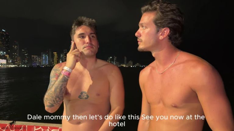 Horny on Vacation in Cartagena, We Call a Colombian for a Threesome