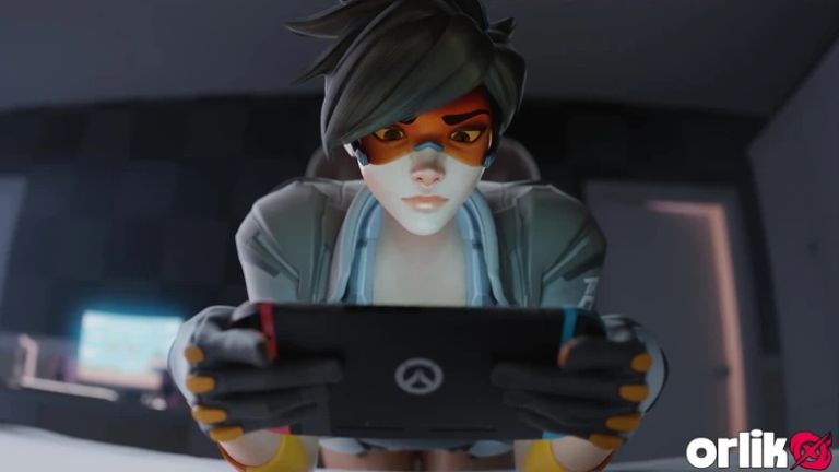 Tracer Meets 3 Bbcs & Services Them One-by-one - 3D Overwatch Porn