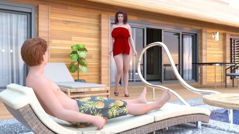 Milftopia - Gameplay - Roleplay - MILF Tries Two Dildo in Pussy and Ass