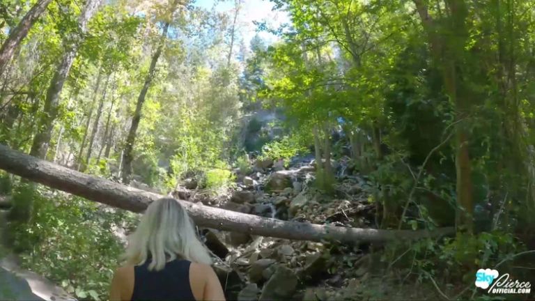 Sky Pierce Hiking Masturbating and Fucking