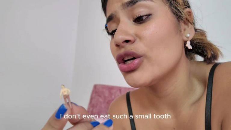 Nursing Giantess Plays with Her Husband