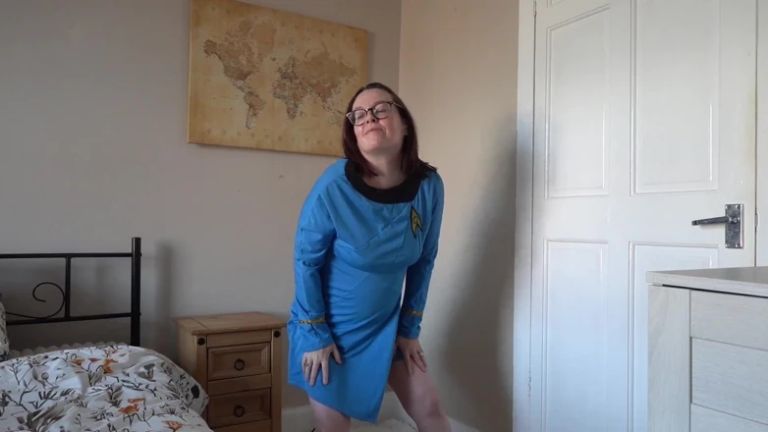 Striptease in Star Trek Cosplay Nurse Uniform