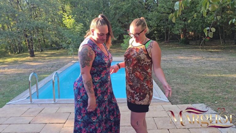 Burning Lesbian Duo with Maureen: Dildos, Oil and Pleasure Under My Boyfriend's Eyes