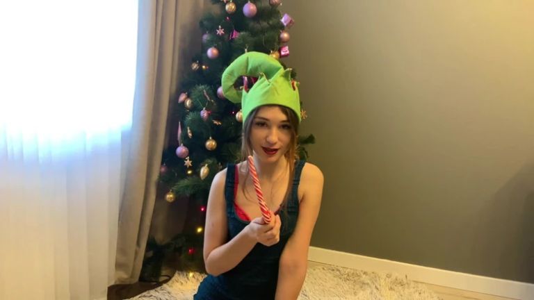 Naughty Santa's Little Helper Mastubating