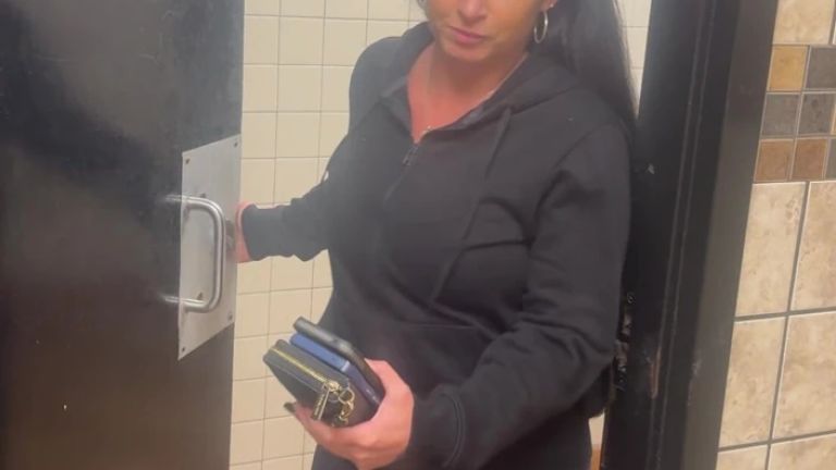 Waffle House POV Public Bathroom Fuck with Jasper and Nicole