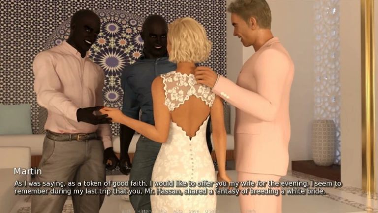 My Hot Wife - Gameplay - Roleplay - Newly Wed Bride Shares with Two Black Men by Her Husband