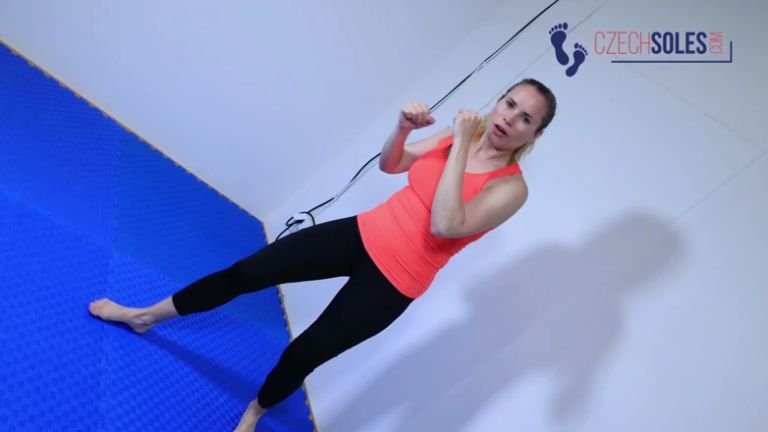 POV Gym Wrestling Under Her Bare Feet - She Always Wins