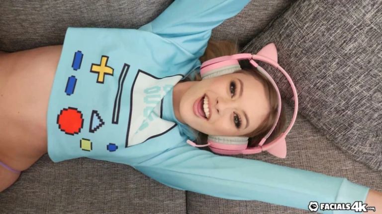 Jizzed Gamer Girl