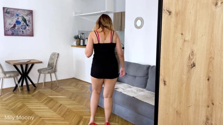 POV Caught Peeking on Stepmom & Punished with Face Sitting