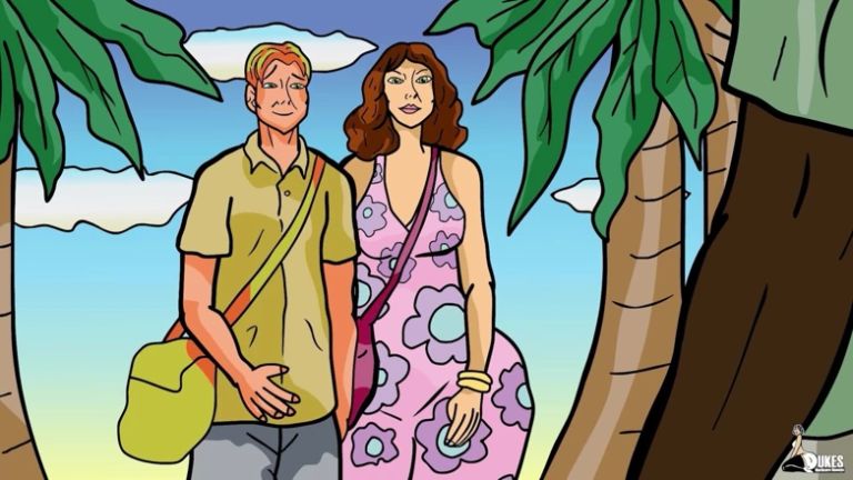 Curvy Wife Cheats on Her Husband While on Vacation